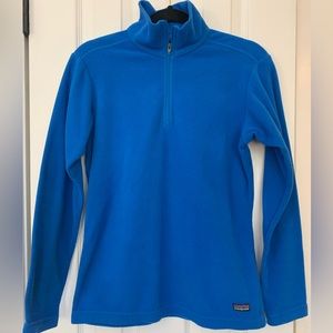 Patagonia Women's Micro D Fleece Pullover, 1/4 Zip, Blue, Size Small
